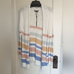 CHARLIE B Multicolor Striped Cardigan